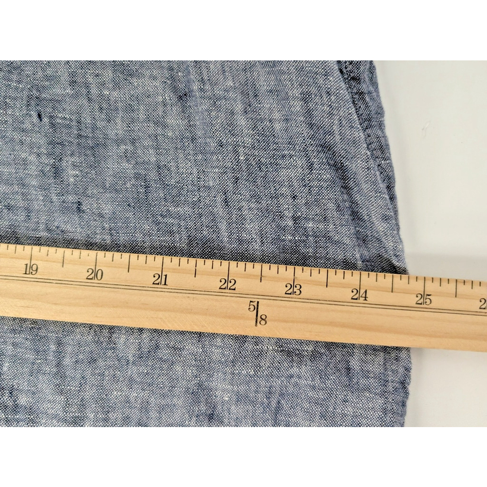 Tahari Linen Shirtdress Chambray Blue Sz 1XL Beach Resort Cruise Classic - Picture 7 of 8